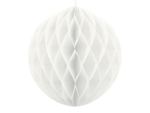 Honeycomb Ball (Medium: 30cm) - White Crosswear