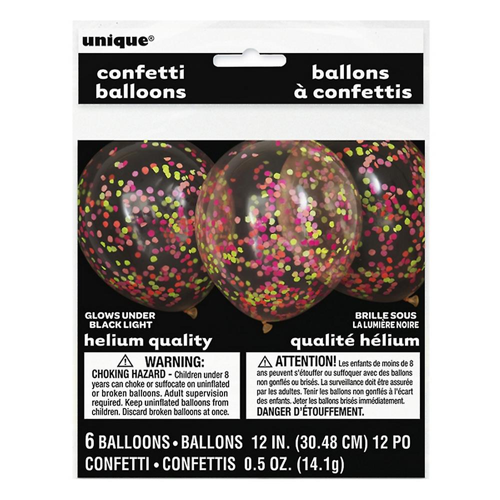 Confetti Balloons Neon Unique Party Supplies Unique Party Supplies NZ
