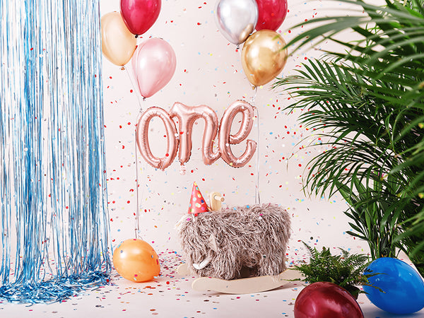 'One' Script Balloon - Rose Gold - Small Crosswear