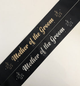 Mother of the Groom Sashes Unique Party Supplies NZ