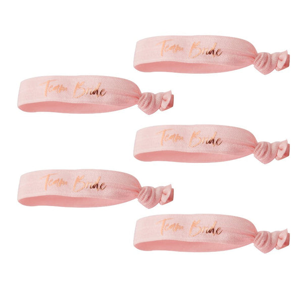 Pale pink hen party wrist bands