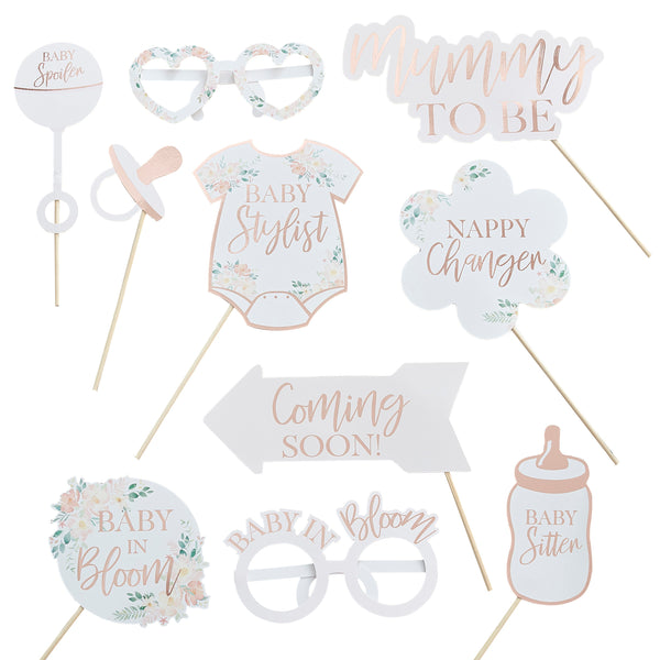 Baby shower photo props for instagram worthy pictures of your baby shower