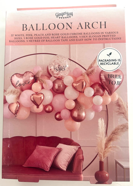 Beautiful hen party balloon arch kit