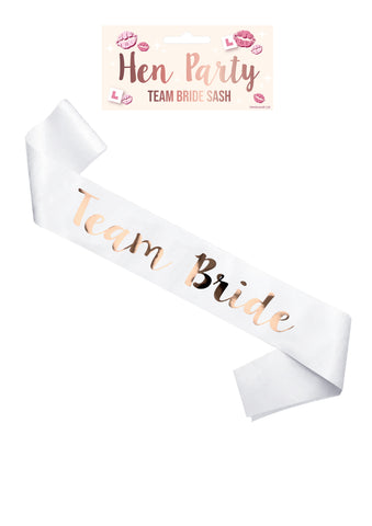 Lovely team bride sash for hen parties