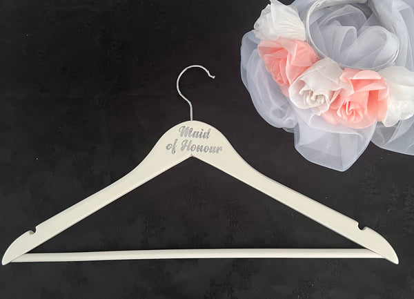 Bridal Hangers - Maid of Honour - Font Style B Handmade
