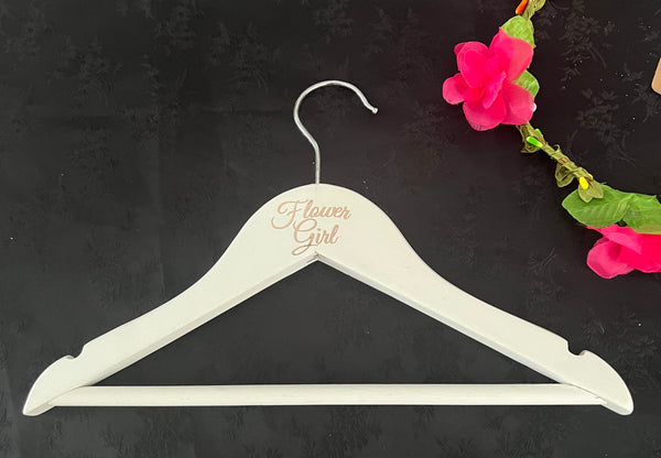 Bridal Hangers - Flowergirl - Font Style A Handmade