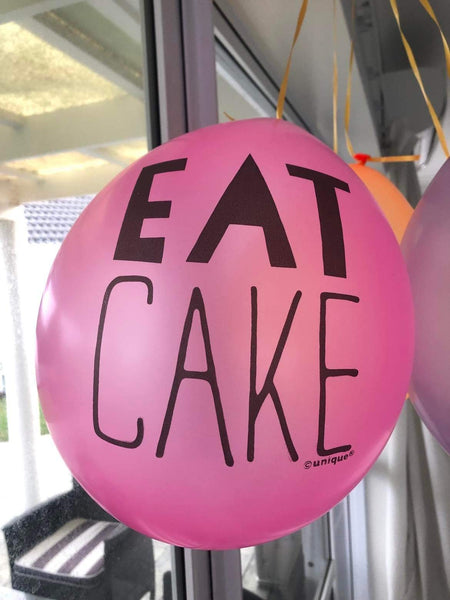 Eat Cake Balloons (10) (9") Unique Party Supplies NZ