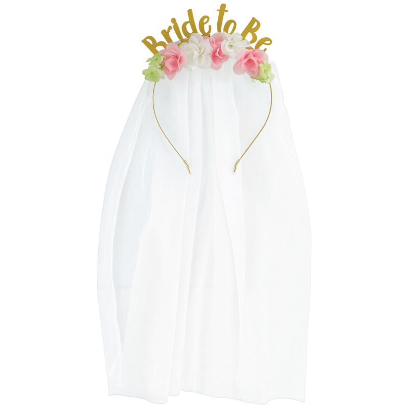 Hen  Party Veil with Headband and Flowers Amscan Australia