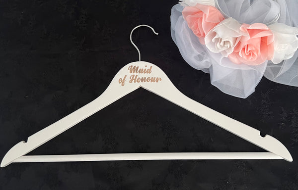 Bridal Hangers - Maid of Honour - Font Style B Handmade