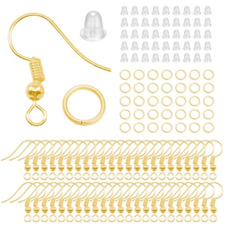 Gold Earring Hooks - Pack of 20 Pairs Unique Party Supplies NZ