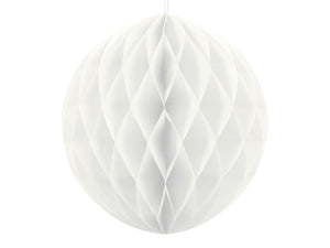 Honeycomb Ball (Small: 20cm) - White Crosswear
