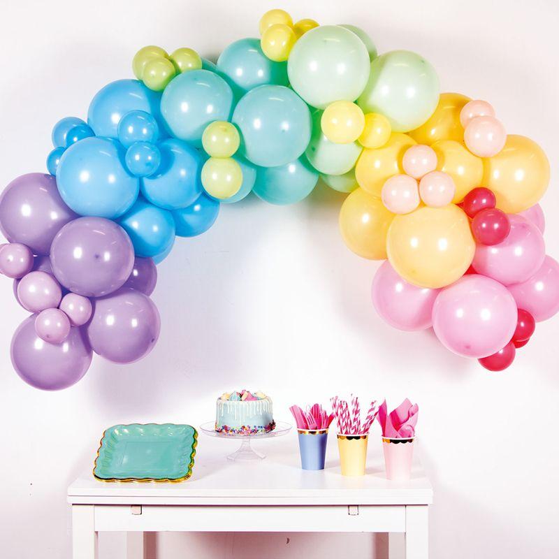 Balloon Garland Kit - Pastel Rainbow (78 Pieces) Crosswear