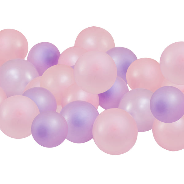 Small pink lilac pearlised balloons for decorating