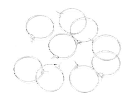 Silver Wine Glass Charm Rings - Pack of 100 Unique Party Supplies NZ