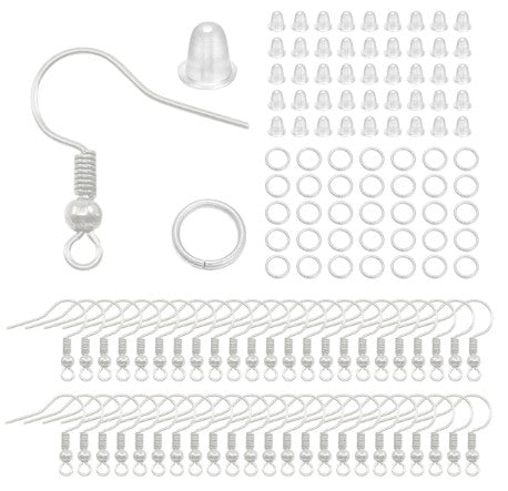 Silver Earring Hooks - Pack of 20 Pairs Unique Party Supplies NZ