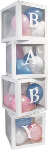 Stackable 'Baby' Boxes with Balloons Crosswear