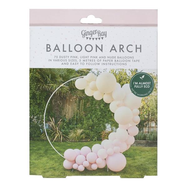 Nude and Pink Balloon Arch Kit (75 Pieces) Ginger Ray