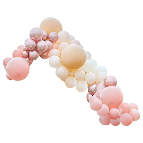 Luxe Peach, Nude & Rose Gold Balloon Arch Kit (205 Pieces!) Ginger Ray