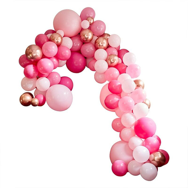 Luxe Pink & Rose Gold Balloon Arch Kit (200 Pieces!) Ginger Ray