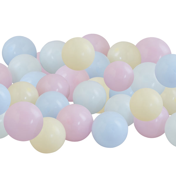 Mosaic Balloon Pack (40) - Pretty Pastels (5") Ginger Ray