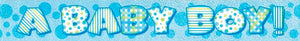 Baby Boy Banner - Blue Unique Party Supplies NZ