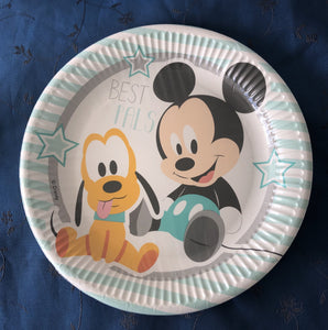 Infant Mickey Plates (8) Unique Party Supplies NZ