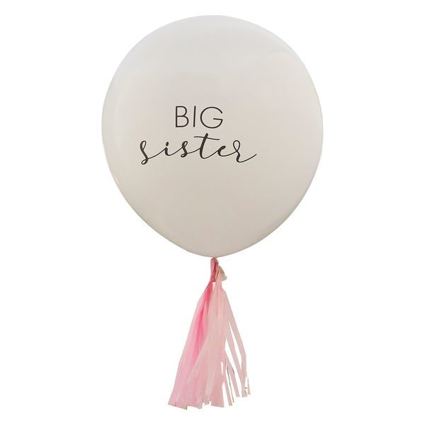 Big sister statement balloon new baby
