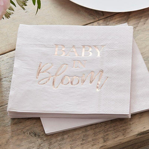 Baby in Bloom Napkins (16) Ginger Ray