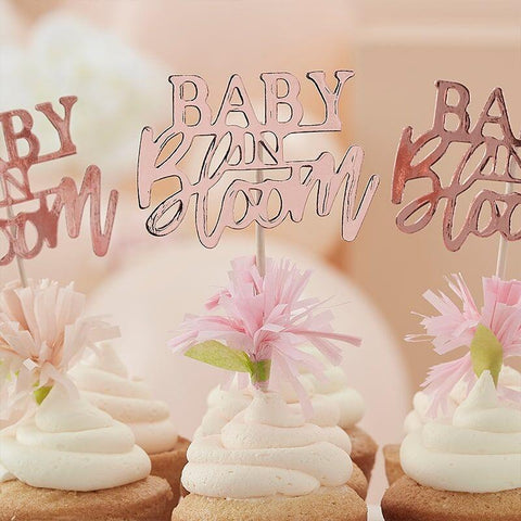 Baby in Bloom Cupcake Toppers Ginger Ray