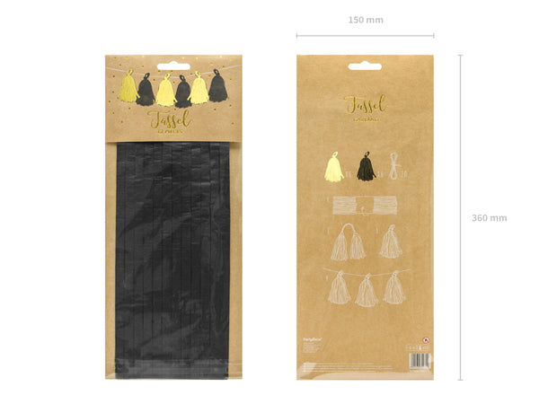Tassels - Black and Gold Crosswear