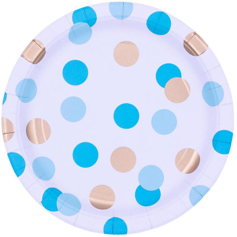 Dot plates (16) - Blue and Gold Crosswear