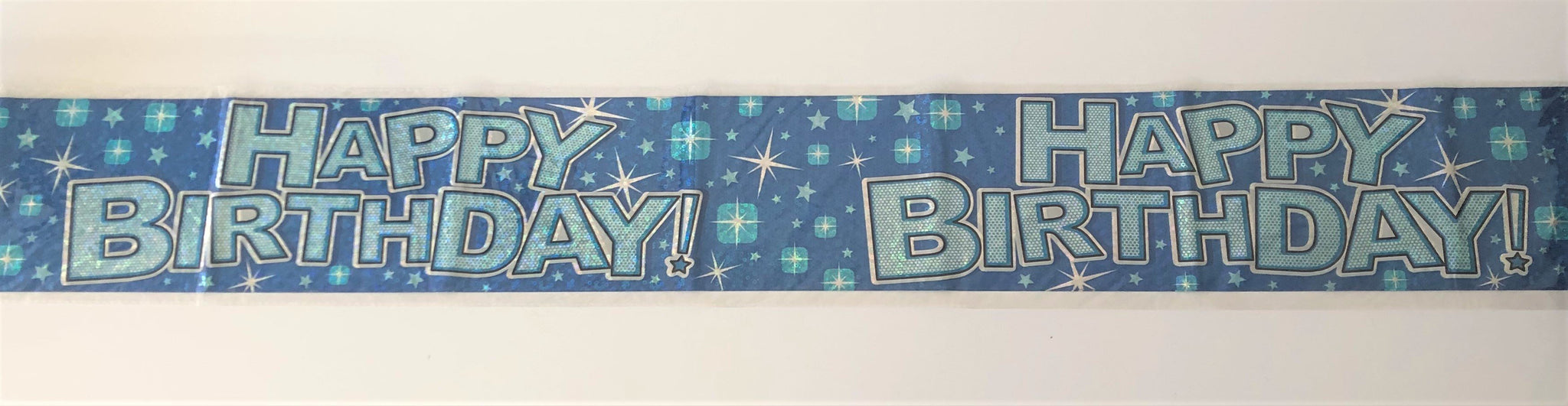 Happy Birthday Banner - Blue Unique Party Supplies NZ