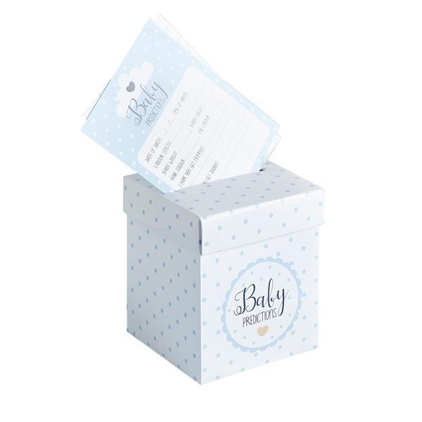 Ready to Pop Baby Shower Prediction Postbox and Cards - Blue Crosswear