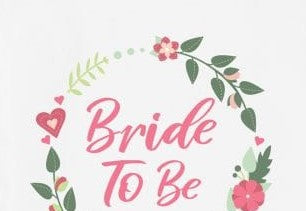 Bride to Be Singlet/Vest - Wreath Design Unique Party Supplies NZ
