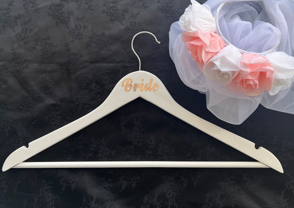 Bridal Hangers - Bride - Font Style A Handmade