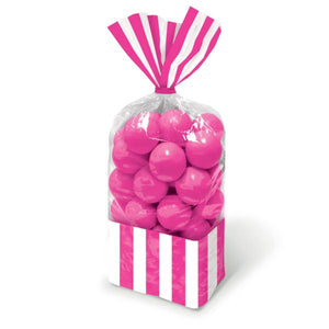 Party Bags - Bright Pink Unique Party Supplies