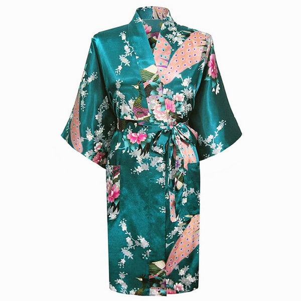 Kimono Robe - Dark Green Unique Party Supplies NZ