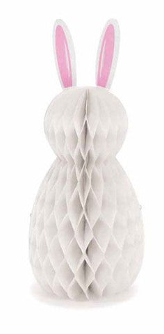 Easter Bunny Honeycomb Decoration - Pink, 30cm Crosswear
