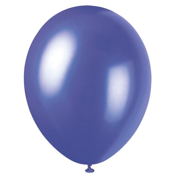 Pearlised Balloons (8) - Electric Purple (12") Unique Party Supplies