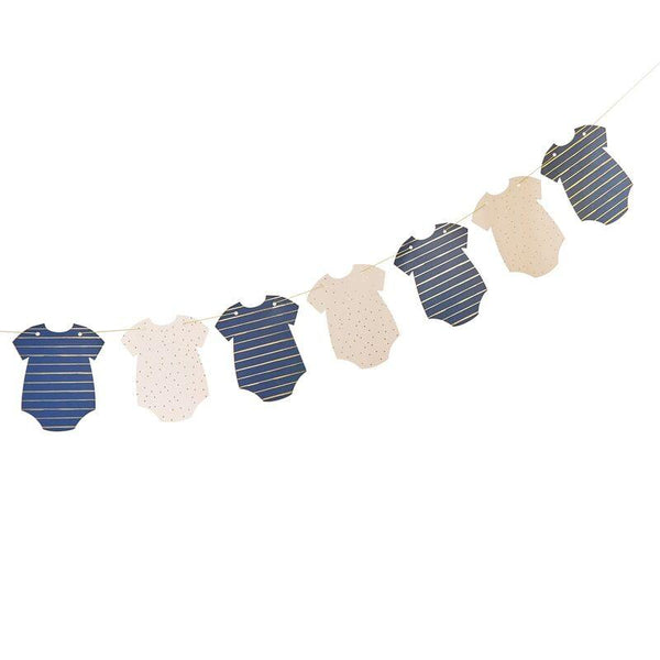 Gender Reveal Bunting - Pink, Gold, Navy Ginger Ray