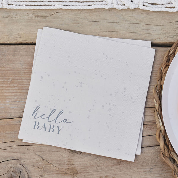 Hello Baby - Neutral Party Napkins (16) Ginger Ray