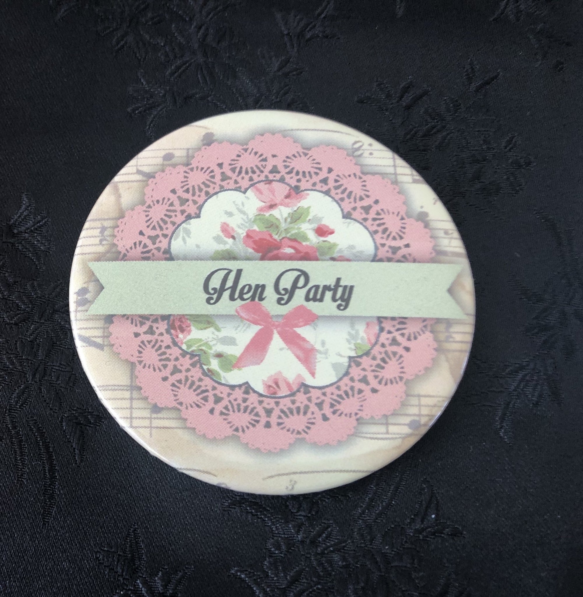 Bride Badge - Vintage Floral Unique Party Supplies NZ