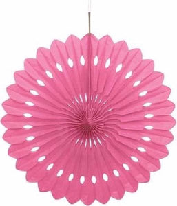 Large Decorative Paper Fan - Hot Pink (Single fan-16") Crosswear