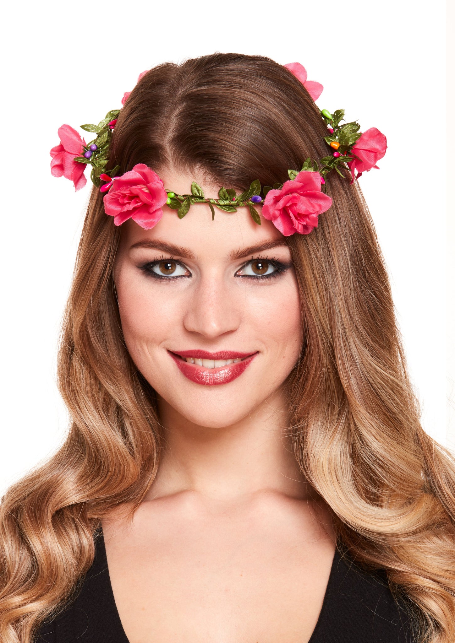 Flower Headband - Hot Pink Unique Party Supplies NZ
