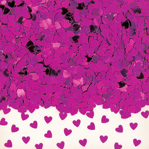Heart Confetti - Hot Pink Unique Party Supplies NZ