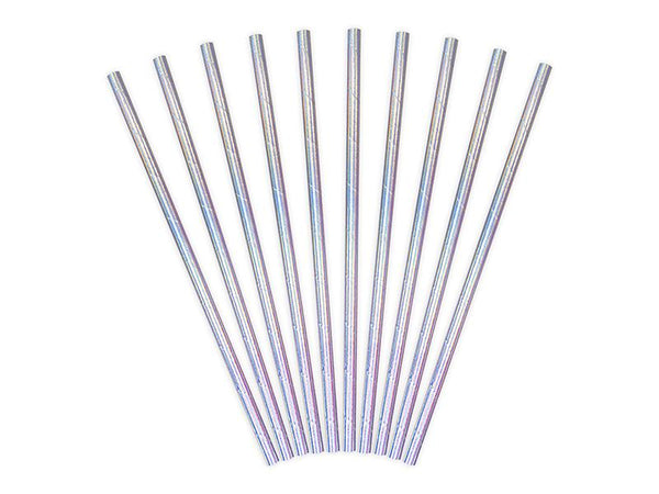 Paper Straws - Iridescent (10) Unique Party Supplies
