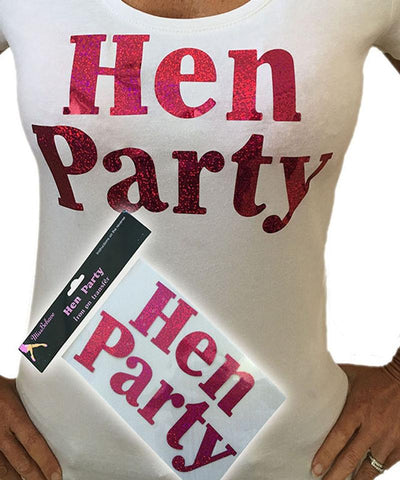 Hen Party Iron-on Transfer Unique Party Supplies NZ