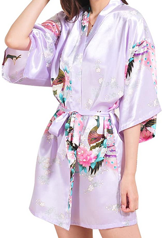 Kimono Robe - Light Purple Unique Party Supplies NZ