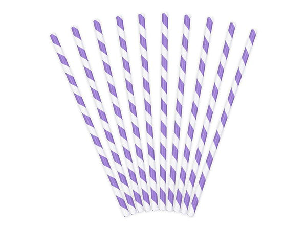 Paper Straws - Lilac (10) Crosswear