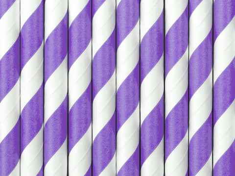 Paper Straws - Lilac (10) Crosswear